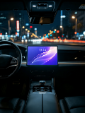 Car infotainment display mockup