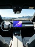 Car navigation interface mockup
