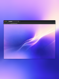 Dark Chrome browser mockup