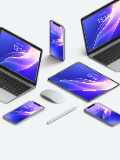 Flat multi-device mockup