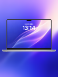 Front-facing MacBook mockup